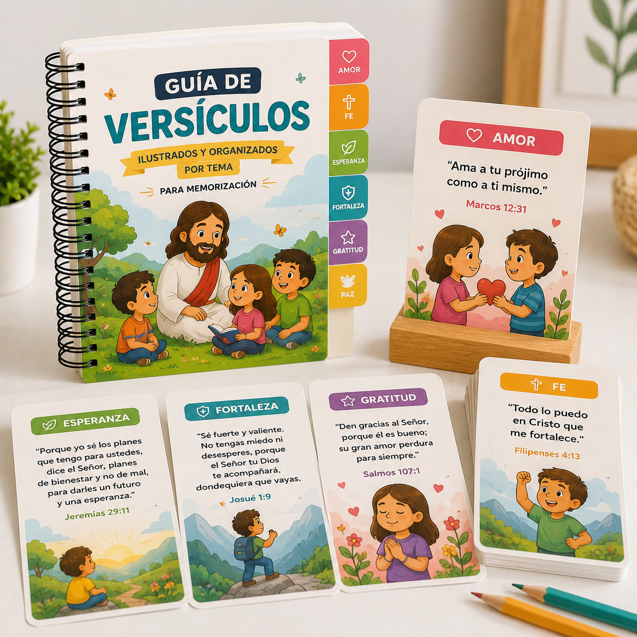 Guía de Versículos ilustrados organizados por tema