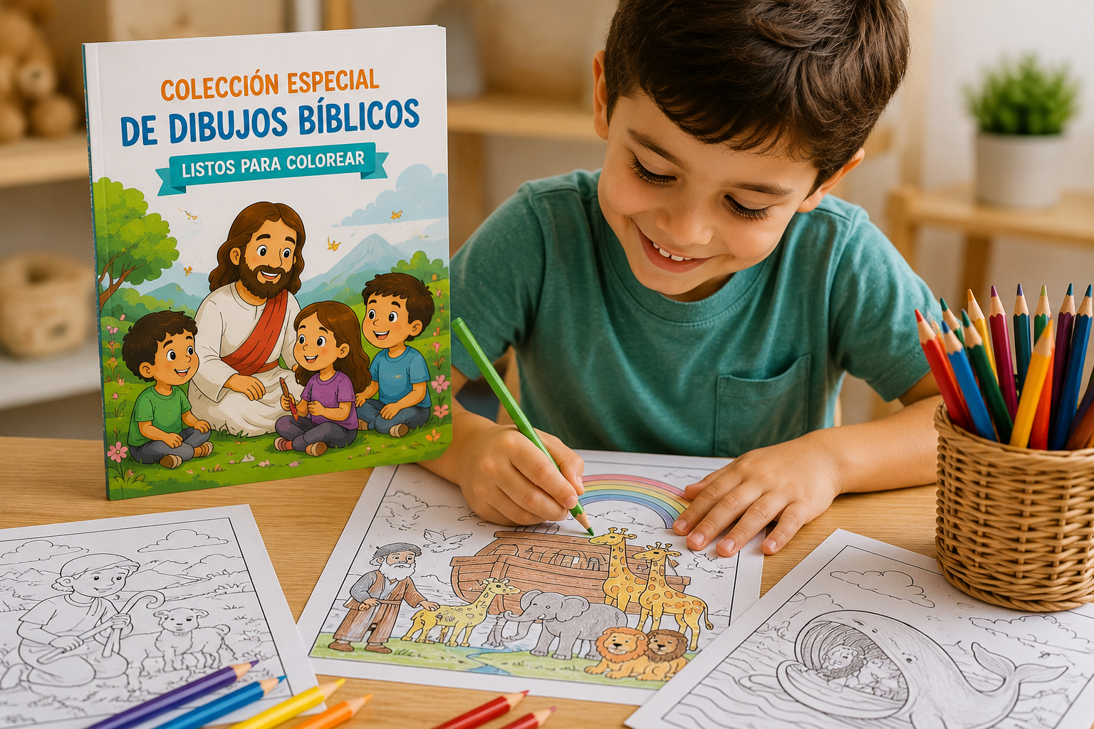 Colección especial de dibujos bíblicos listos para colorear