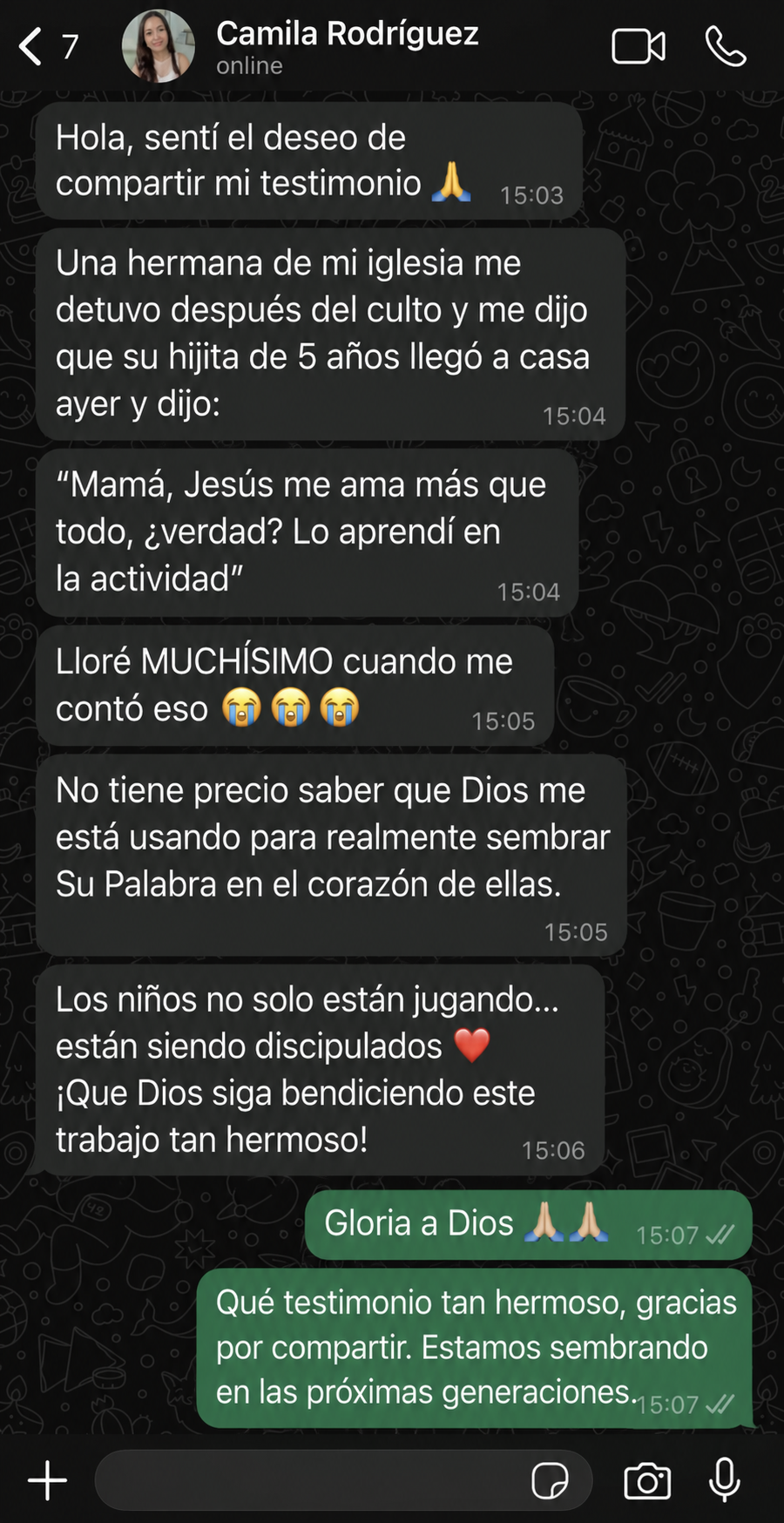 Testimonio de Camila Rodríguez